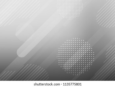 Light Silver, Gray vector background with straight lines and dots. Modern geometrical abstract illustration with sticks, dots. Best design for your ad, poster, banner.