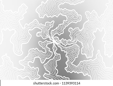 Light Silver, Gray vector background with lamp shapes. A completely new color illustration in marble style. Marble style for your business design.
