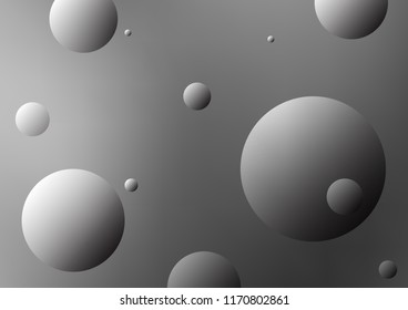 Light Silver, Gray vector background with dots. Modern abstract illustration with colorful water drops. New design for ad, poster, banner of your website.