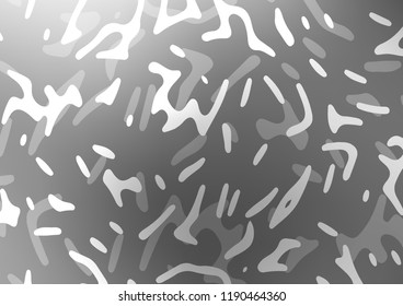 Light Silver, Gray vector background with bent ribbons. Colorful illustration in abstract marble style with gradient. Textured wave pattern for backgrounds.