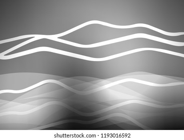 Light Silver, Gray vector background with straight lines. Decorative shining illustration with lines on abstract template. Best design for your ad, poster, banner.