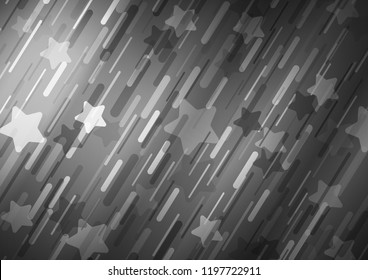 Light Silver, Gray vector background with straight lines. Blurred decorative design in simple style with lines. The pattern can be used as ads, poster, banner for commercial.