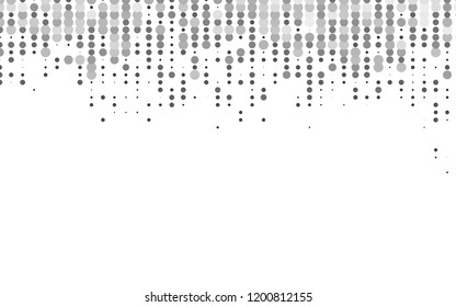 Light Silver, Gray vector background with bubbles. Blurred bubbles on abstract background with colorful gradient. Template for your brand book.