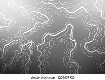 Light Silver, Gray vector background with abstract lines. Creative illustration in halftone marble style with gradient. A completely new marble design for your business.