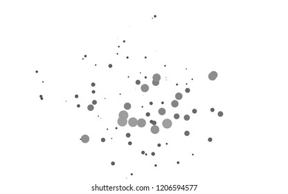 Light Silver, Gray vector background with bubbles. Modern abstract illustration with colorful water drops. Design for business adverts.