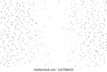Light Silver, Gray vector  background with bubbles. Glitter abstract illustration with blurred drops of rain. Beautiful design for your business natural advert.