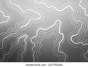 Light Silver, Gray vector background with liquid shapes. Blurred geometric sample with gradient bubbles.  Pattern for your business design.