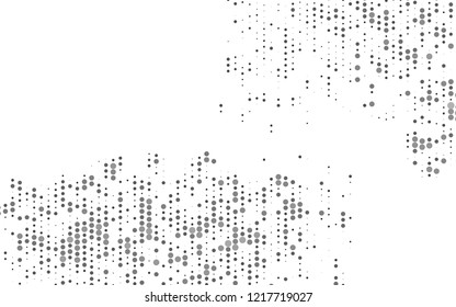 Light Silver, Gray vector background with bubbles. Modern abstract illustration with colorful water drops. Template for your brand book.