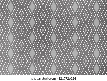 Light Silver, Gray vector background with lines, rhombuses. Colorful decorative design in simple style with lines, rhombuses. Smart design for your business advert.