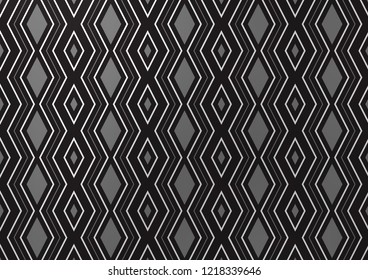 Light Silver, Gray vector background with lines, rhombuses. Shining colorful illustration with lines, rectangles. Best design for your ad, poster, banner.