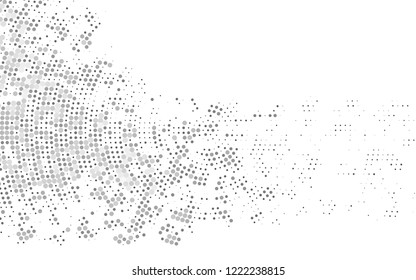Light Silver, Gray vector background with bubbles. Beautiful colored illustration with blurred circles in nature style. Pattern for beautiful websites.