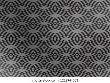 Light Silver, Gray vector background with lines, rhombuses. Colorful illustration with lines, cubes on abstract template. Pattern for business booklets, leaflets.