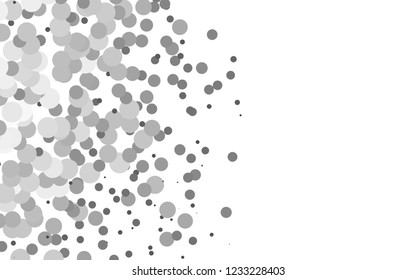 Light Silver, Gray vector background with bubbles. Illustration with set of shining colorful abstract circles. Design for business adverts.