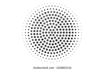 Light Silver, Gray vector background with hexagons. White background with colorful hexagons. Pattern can be used for landing pages.
