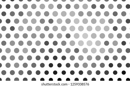 Light Silver, Gray vector background with bubbles. Glitter abstract illustration with blurred drops of rain. Design for business adverts.