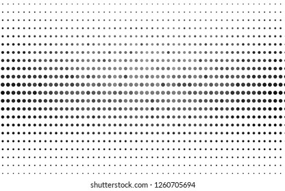 Light Silver, Gray vector background with bubbles. Beautiful colored illustration with blurred circles in nature style. Design for business adverts.