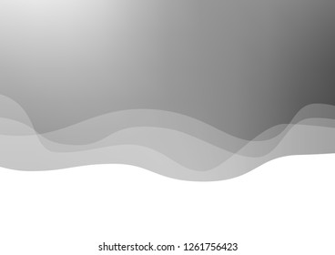 Light Silver, Gray vector background with lamp shapes. Brand new colored illustration in marble style with gradient. Textured wave pattern for backgrounds.