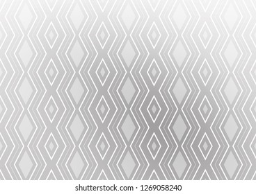 Light Silver, Gray vector background with lines, rhombuses. Glitter abstract illustration with colorful lines, rhombuses. Best design for your ad, poster, banner.