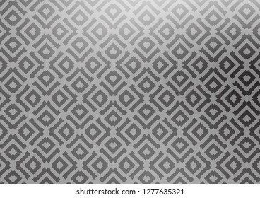 Light Silver, Gray vector background with lines, rhombuses. Modern geometric abstract illustration with lines, squares. Pattern for ads, posters, banners.