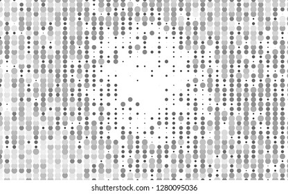 Light Silver, Gray vector background with bubbles. Illustration with set of shining colorful abstract circles. Pattern for ads, leaflets.