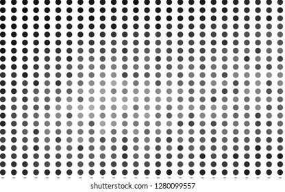 Light Silver, Gray vector background with bubbles. Glitter abstract illustration with blurred drops of rain. Design for posters, banners.