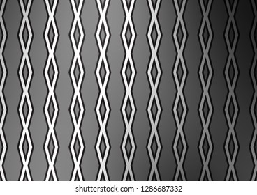 Light Silver, Gray vector background with lines, rhombuses. Modern geometric abstract illustration with lines, squares. Smart design for your business advert.