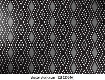 Light Silver, Gray vector background with lines, rhombuses. Glitter abstract illustration with colorful lines, rhombuses. Backdrop for TV commercials.