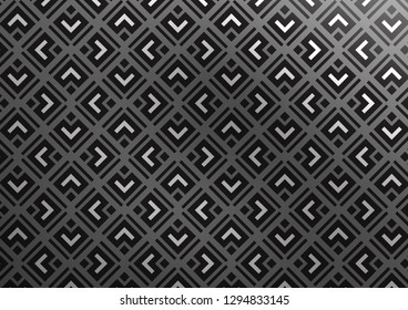 Light Silver, Gray vector background with lines, rhombuses. Modern geometric abstract illustration with lines, squares. Pattern for business booklets, leaflets.