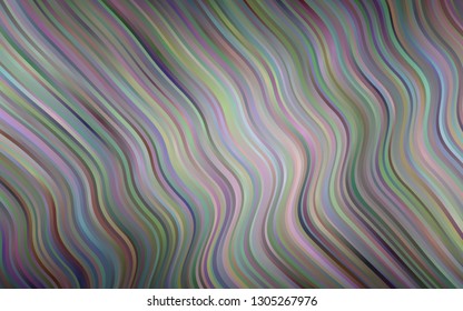 Light Silver, Gray vector background with lava shapes. Glitter abstract illustration with wry lines. A completely new marble design for your business.