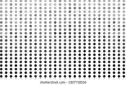 Light Silver, Gray vector background with bubbles. Blurred bubbles on abstract background with colorful gradient. Design for business adverts.