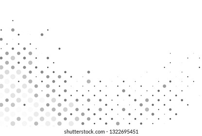 Light Silver, Gray vector background with bubbles. Glitter abstract illustration with blurred drops of rain. Template for your brand book.