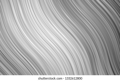 Light Silver, Gray vector background with lava shapes. Creative geometric illustration in marble style with gradient. A completely new marble design for your business.