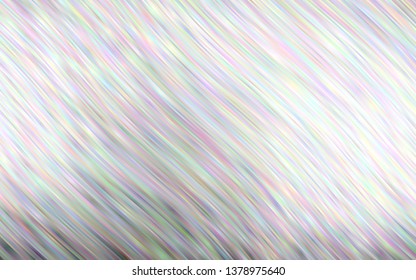 Light Silver, Gray vector background with bent ribbons. Modern gradient abstract illustration with bandy lines. Brand new design for your ads, poster, banner.