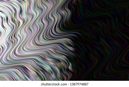 Light Silver, Gray vector background with lava shapes. Geometric illustration in marble style with gradient.  Pattern for your business design.
