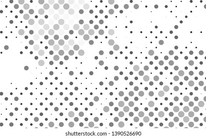 Light Silver, Gray vector background with bubbles. Illustration with set of shining colorful abstract circles. Pattern for ads, leaflets.