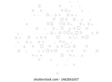 Light Silver, Gray vector background with circles, rectangles. Abstract backdrop with colorful circles, rectangles. Design for posters, banners.