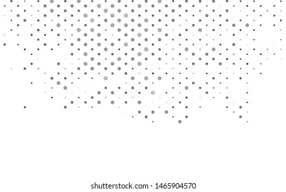 Light Silver, Gray vector background with bubbles. Glitter abstract illustration with blurred drops of rain. Pattern for beautiful websites.
