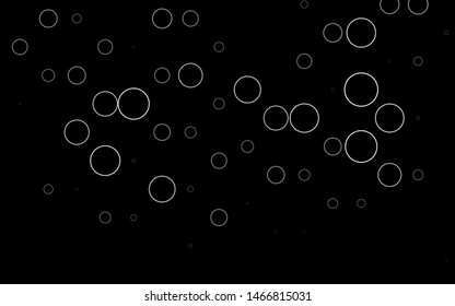 Light Silver, Gray vector background with bubbles. Abstract illustration with colored bubbles in nature style. Pattern for ads, leaflets.