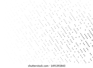Light Silver, Gray vector background with bubbles. Abstract illustration with colored bubbles in nature style. Design for posters, banners.