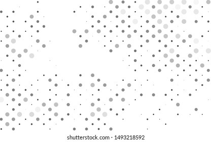 Light Silver, Gray vector background with bubbles. Illustration with set of shining colorful abstract circles. Pattern for ads, leaflets.