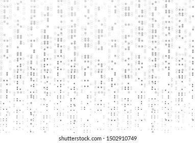 Light Silver, Gray vector background with bubbles. Beautiful colored illustration with blurred circles in nature style. Design for business adverts.