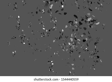 Light Silver, Gray vector background with abstract forms. Modern abstract illustration with colorful random forms. Simple design for your web site.