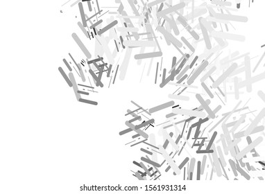 Light Silver, Gray vector background with straight lines. Lines on blurred abstract background with gradient. Pattern for business booklets, leaflets.