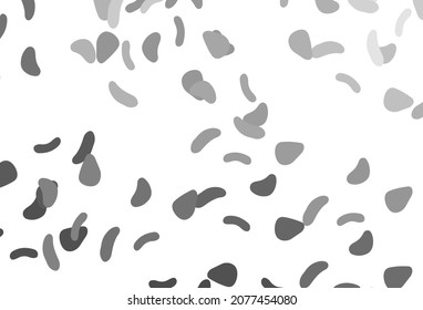 Light Silver, Gray vector background with abstract forms. Colorful chaotic forms with gradient in modern style. Best smart design for your business.