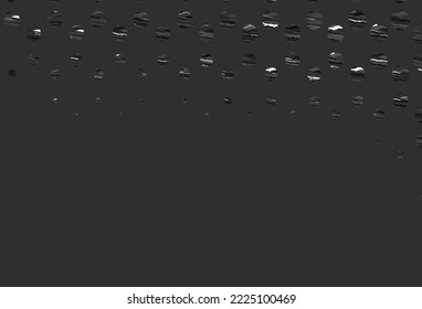 Light silver, gray vector background with bubbles. Modern abstract illustration with colorful water drops. Pattern for beautiful websites.