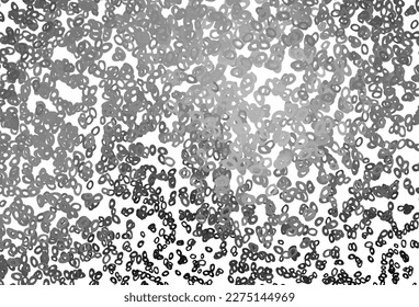 Light Silver, Gray vector background with bubbles. Beautiful colored illustration with blurred circles in nature style. Pattern of water, rain drops.