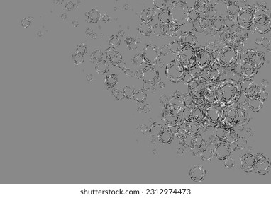 Light Silver, Gray vector background with bubbles. Modern abstract illustration with colorful water drops. Pattern for beautiful websites.