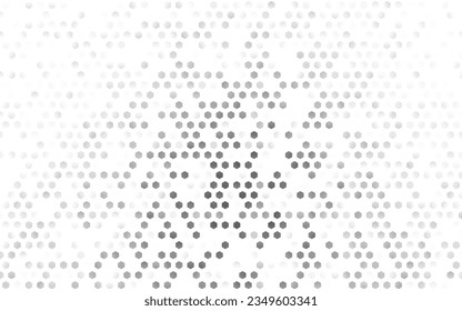 Light Silver, Gray vector background with hexagons. Colorful hexagons on white backdrop. Pattern can be used for landing pages.