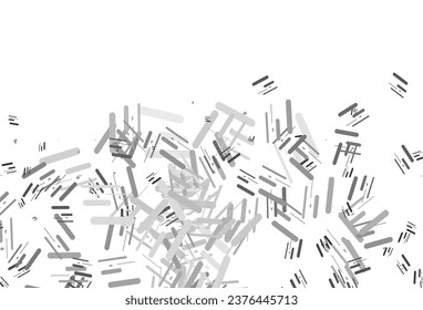 Light Silver, Gray vector background with straight lines. Blurred decorative design in simple style with lines. Smart design for your business advert.