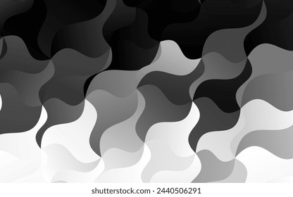 Light Silver, Gray vector background with abstract lines. Geometric illustration in marble style with gradient.  Brand new design for your ads, poster, banner.